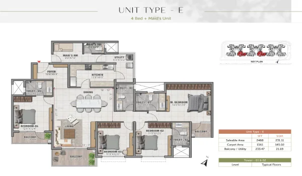 Featured Image of Prestige Elm Park Floor Plan 1