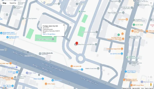 Featured Image of Prestige Jindal City Location